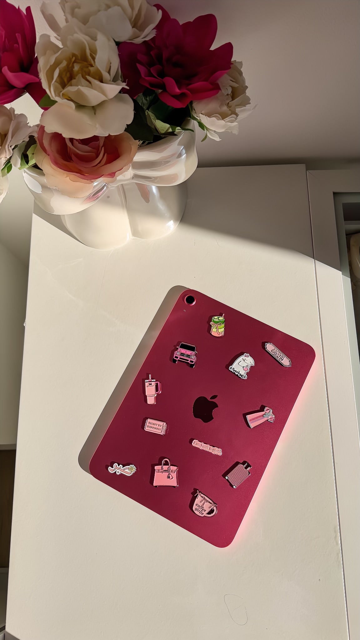 Pink Suitecase Sticker